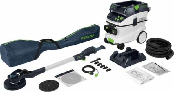 Festool LHS 2-M 225 EQ/CTL 36-Set PLANEX 400W Langnek Schuurmachine En Bouwstofzuiger Set