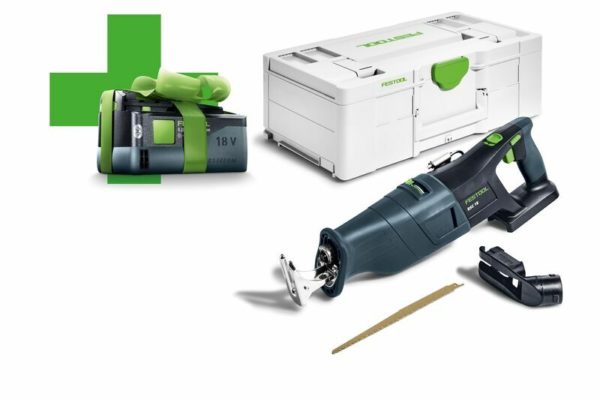 Festool RSC 18 EB-Basic 18V Li-Ion Accu Reciprozaag Body In Systainer - Met 5.0 Ah Accu