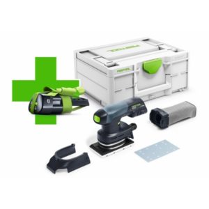 Festool RTSC 400-Basic ERGO 18V Li-Ion Accu Vlakschuurmachine In Systainer - Met 3.1Ah Accu