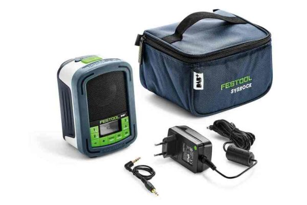 Festool SYSROCK BR10 D 230V Bouwradio - DAB+ - Bluetooth - Werkt Op Netstroom&Batterijen