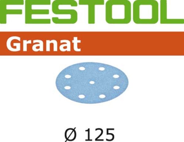 Festool Schuurschijf Granat STF D125/9 P 240 GR100X