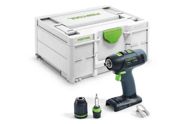 Festool T 18+3-Basic 18V Li-Ion Accu Schroefboormachine Body In Systainer - 45Nm - 35mm - Koolborstelloos