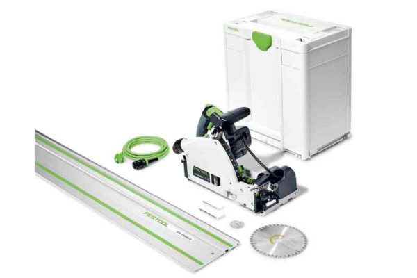 Festool TSV 60 KEBQ-Plus-FS Invalzaag Met Voorritsfunctie Incl. Geleiderail En Cirkelzaagblad In Systainer - 1500W