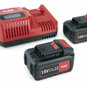 Flex 491.349 18V Li-ion Accu Power Set 55 R (2x 5.0Ah) + Lader