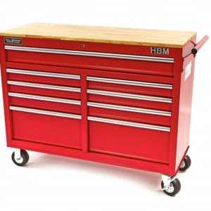 Gereedschapswagen / werkbank 125 cm ROOD