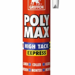 Griffon 6303764 Poly Max High Tack Express Montagelijm - Koker - Wit - 435gr