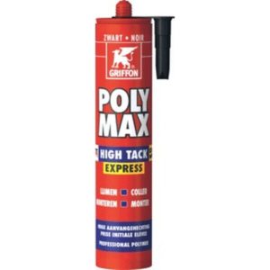 Griffon Poly Max High Tack Express Montagelijm - Zwart - Koker - 435gr