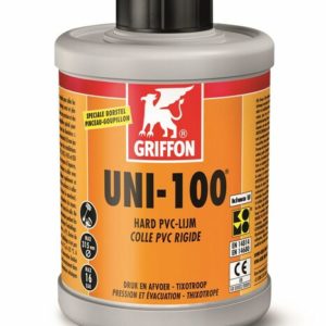 Griffon UNI-100 PVC-Lijm - Flacon Met Borstel - 1000ml