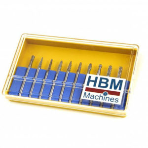 HBM 10-delige HM frezenset met 3 mm opname