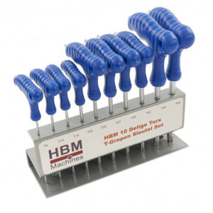 HBM 10-delige TORX T-grepen sleutel set