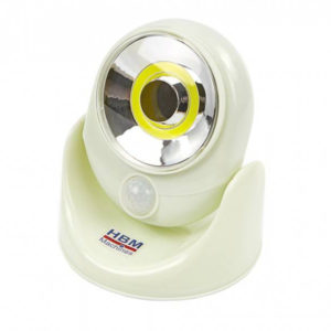 HBM 3Watt COB LED lamp met Sensor 220 Lumen op batterijen