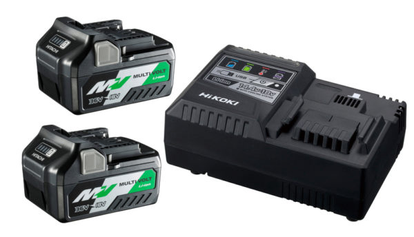 HiKOKI UC18YSL3WEZ BoosterPack 36V MultiVolt Li-ion Accu Starterset (2x 5.0Ah) + Lader