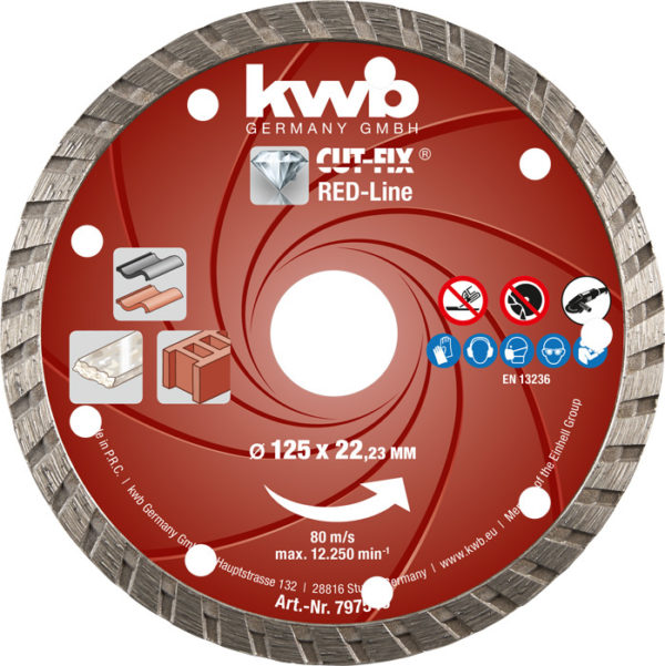 KWB Diamant Slijpschijf 125mm Red Line