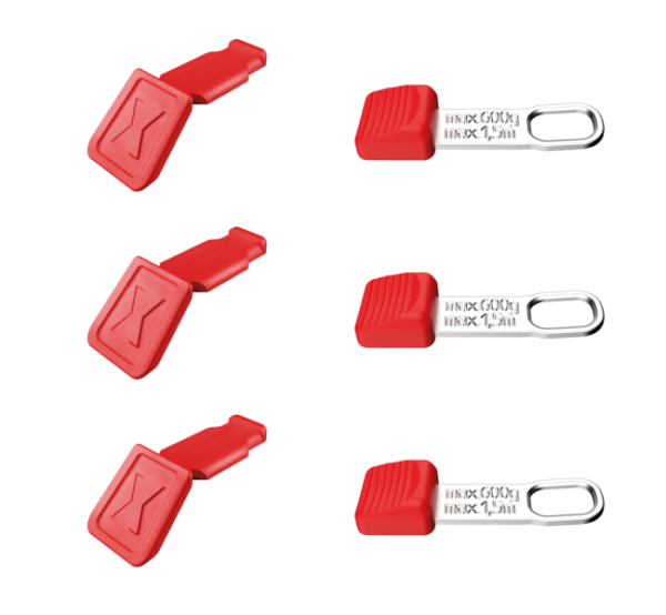 Knipex 00 63 06 TCR TetheredTool Clips + ColorCode Clips Rood (2x3st)