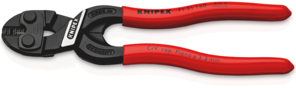 Knipex 71 31 160 CoBolt S Compacte Boutensnijtangen Met Snijuitsparing - 160 Mm