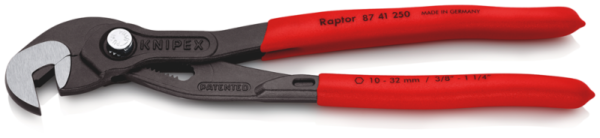 Knipex 87 41 250 RAPTOR Verstelbare Moerentang - 250mm