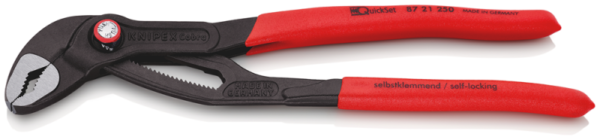 Knipex 8721250 Cobra Quick-Set Waterpomptang - 250mm