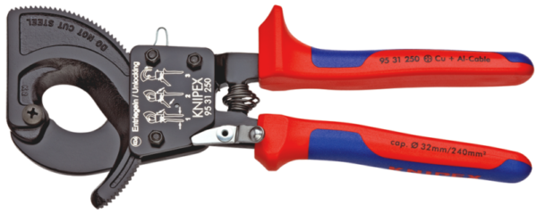 Knipex 9531250 Kabelschaar Ratelprincipe - 250mm