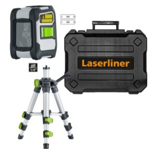 Laserliner 081.143A CompactCross-Laser Pro Kruislijnlaser Met Statief In Koffer - 2 Lijnen - Groen - 40m - Bluetooth