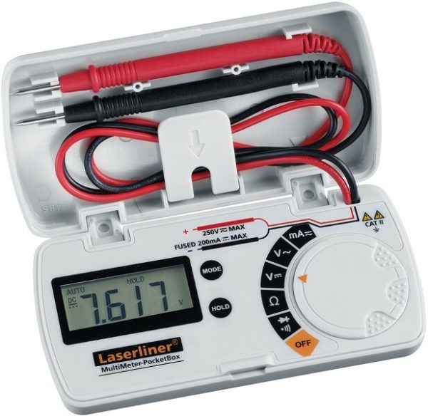 Laserliner MultiMeter-PocketBox Multimeter In Boxset - Digitaal - AC/DC 250V&200mA