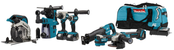 Makita 18V gereedschapset (2 x 5