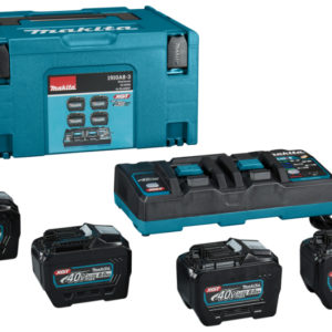 Makita 1910A8-3 40V XGT Li-ion Accu Starterset (4x 8.0Ah) + Duolader In Mbox