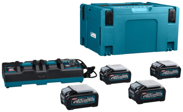 Makita 191U28-6 40V XGT Li-Ion Accu Starterset (4x 4.0Ah) + Duolader In Mbox