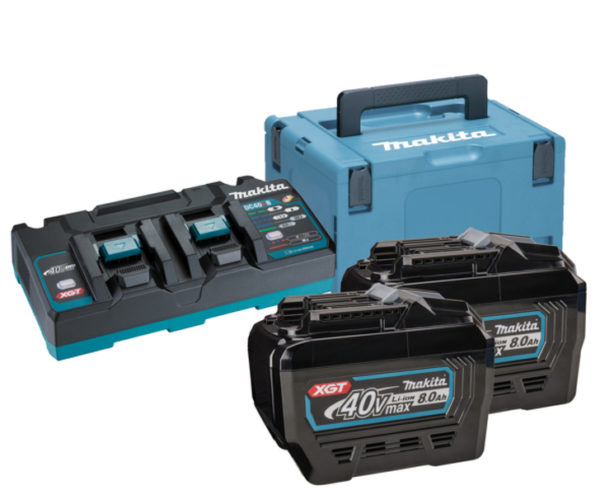 Makita 191Y97-1 40v XGT Li-ion Accu Starterset (2x 8.0Ah) + Duolader In Mbox