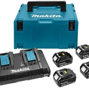 Makita 197156-9 18V Li-Ion Accu Starterset (4x 4.0Ah) + Duolader In Mbox