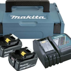 Makita 197624-2 18V Li-ion Accu Starterset (2x 5.0Ah) + Lader In Mbox