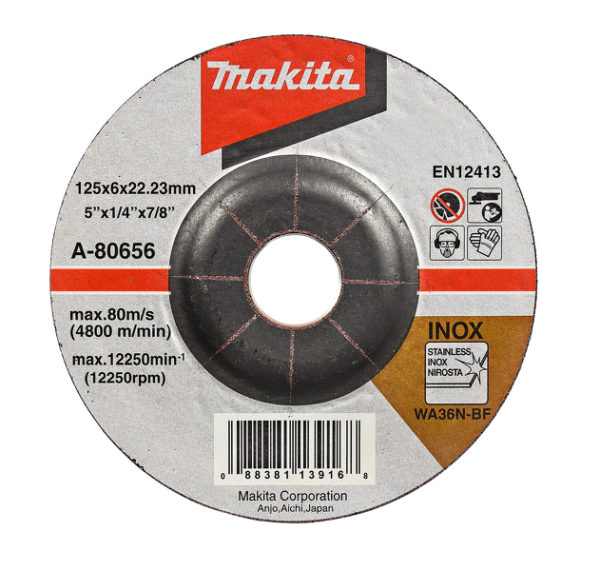 Makita A-80656 Afbraamschijf RVS - 125x6mm