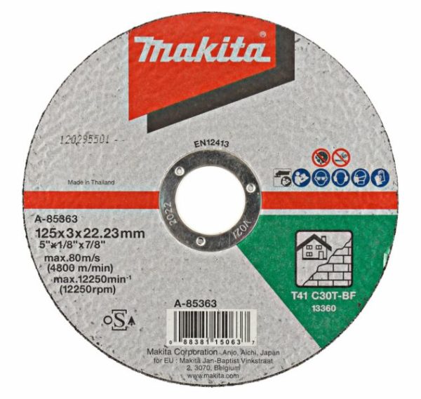 Makita A-85363 Doorslijpschijf - 125 X 22