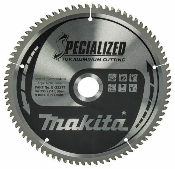 Makita B-33277 Cirkelzaagblad Aluminium - 235x30x2