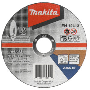 Makita B-46931 Doorslijpschijf RVS - 125x22