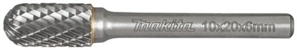 Makita B-52750 Hardmetalen Stiftfrees - 10 X 20 X 6mm