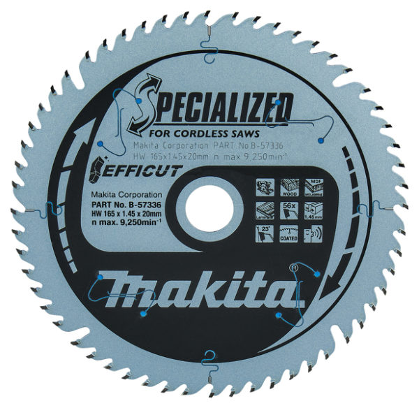 Makita B-57336 Cirkelzaagblad - Efficut 165x20x1