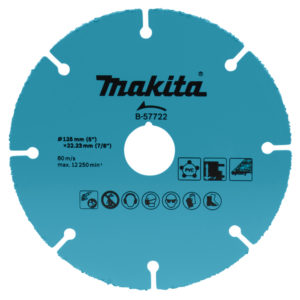 Makita B-57722 Doorslijpschijf - 125 X 22