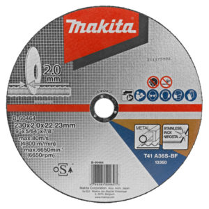 Makita B-60464 Doorslijpschijf RVS - 230x22