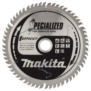 Makita B-69864 Efficut Afkortzaagblad Hout - 165x20x1