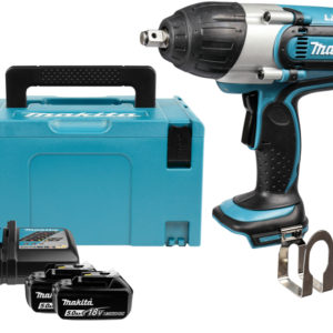 Makita BTW450RFJ 18V Li-Ion Accu Slagmoersleutel Set (2x 3.0Ah Accu) In Mbox - 440Nm - 1/2"