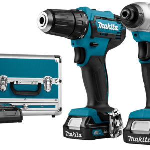 Makita CLX224SAX1 12V Li-Ion Accu Boor-/schroefmachine (DF333D)&Slagschroevendraaier (TD110D) Combiset (2x 2.0Ah Accu) In Koffer