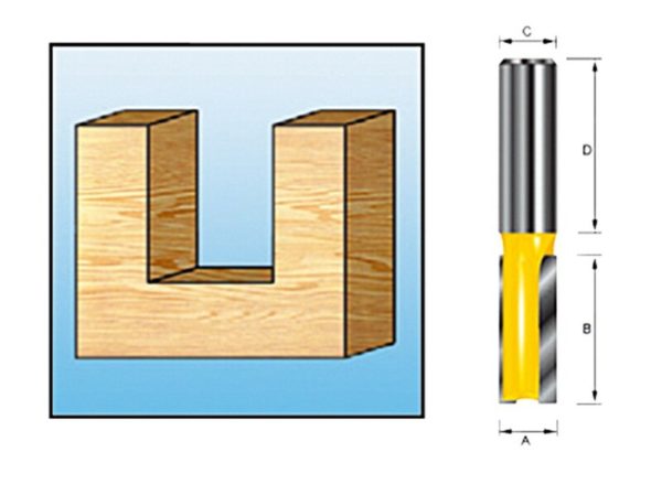 Makita D-10017 Groeffrees - 4mm - 8mm