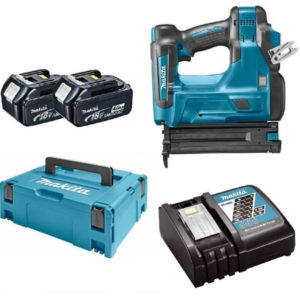 Makita DBN500RMJ 18V Li-Ion Accu Brad Tacker Set (2x 4.0Ah Accu) In Mbox - 15-50mm - 18 Gauge