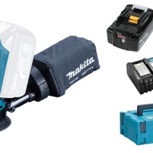 Makita DBO180RMJ 18V Li-Ion Accu Excentrische Schuurmachine Set (2x 4.0Ah Accu) In Mbox - 125mm