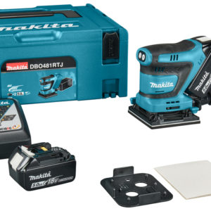 Makita DBO481RTJ LXT 18V Li-ion Accu Vlakschuurmachine Set (2x 5