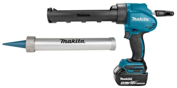 Makita DCG180RMEX 18V Li-Ion Accu Lijm- En Kitspuit Set (2x 4.0Ah Accu) Incl. Kokerhouder- En Worsthouder In Koffer