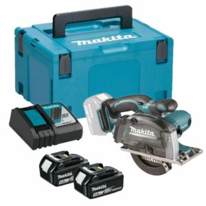 Makita DCS552RTJ 18V Li-Ion Accu Metaalcirkelzaag Set (2x 5.0Ah Accu) In Mbox - 136mm