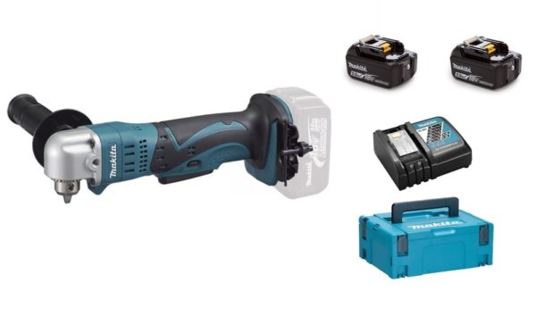 Makita DDA350RTJ 18V Li-Ion Accu Haakse Boor-/schroefmachine Set (2x 5.0Ah Accu) In Mbox