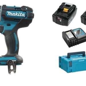 Makita DDF482RMJ 18V Li-Ion Accu Boor-/schroefmachine Set (2x 4.0Ah Accu) In Mbox