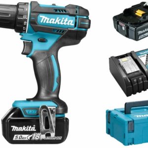 Makita DDF482RTJ 18V Li-Ion Accu Boor-/schroefmachine Set (2x 5.0Ah Accu) In Mbox